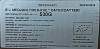 Medjoul Biologische dadels 500 gram Large